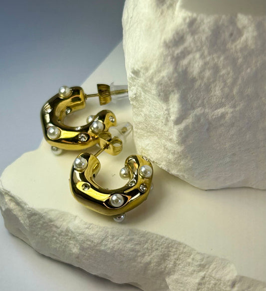 Pearl Hoops