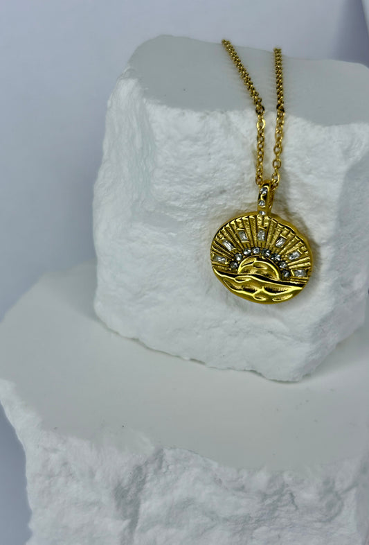 Sunrise CZ Necklace