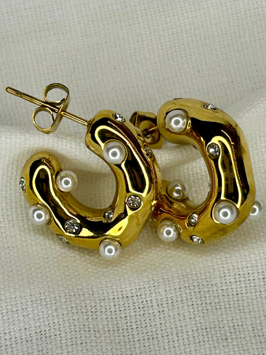 Pearl Hoops
