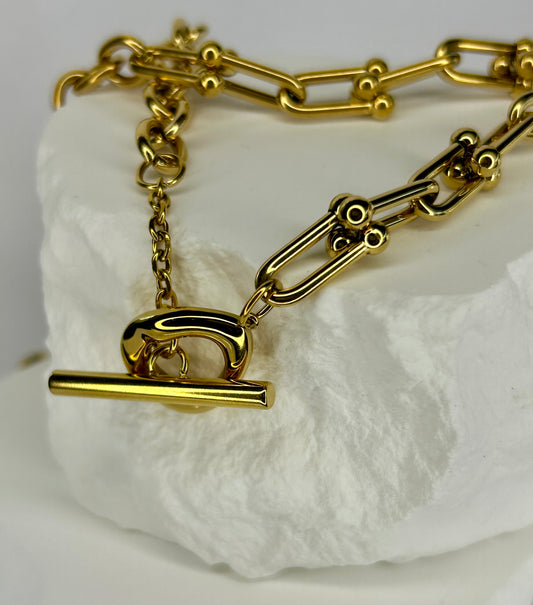 T Bar & Chain Necklace