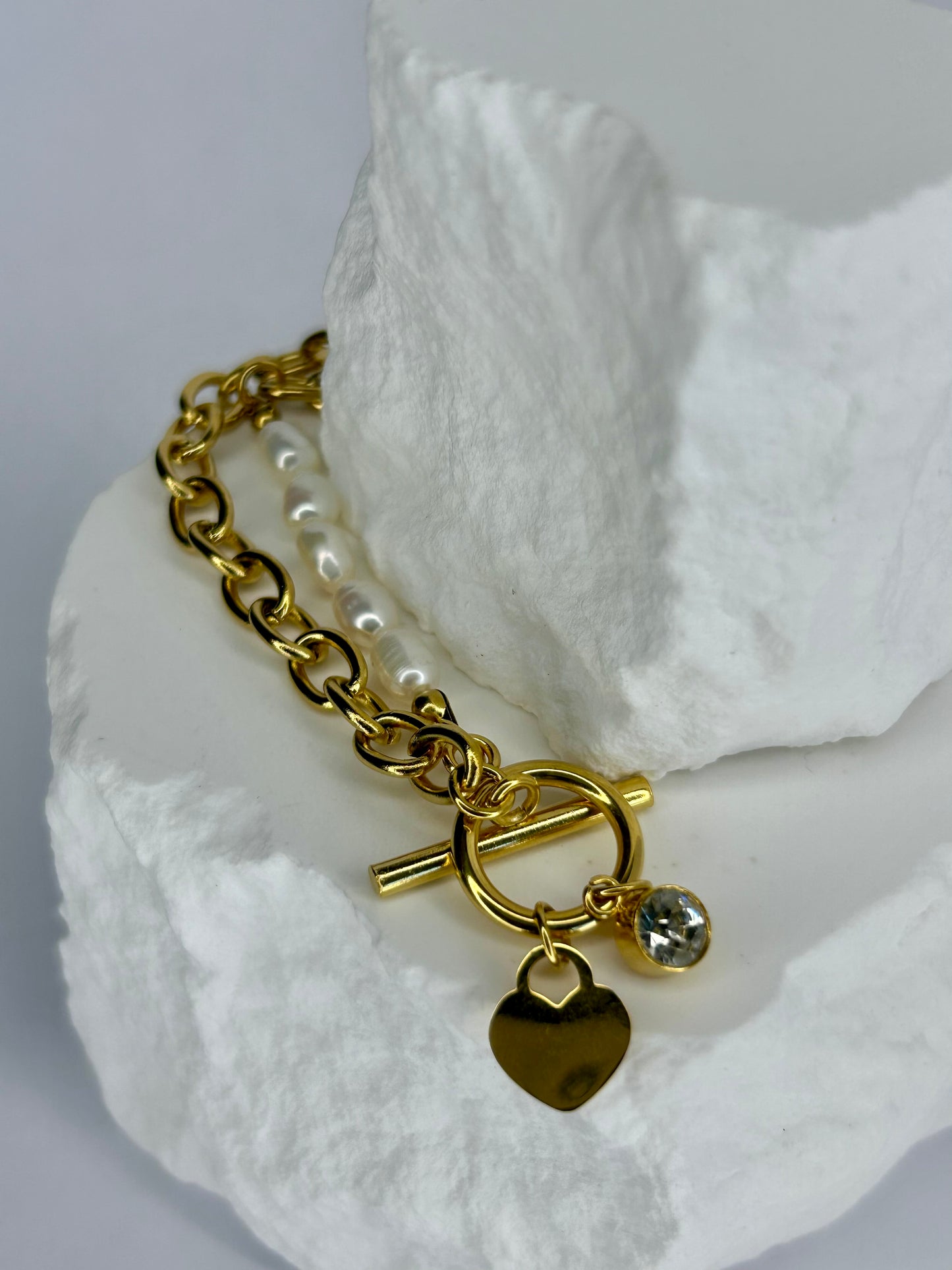 Pearl & Chain Bracelet
