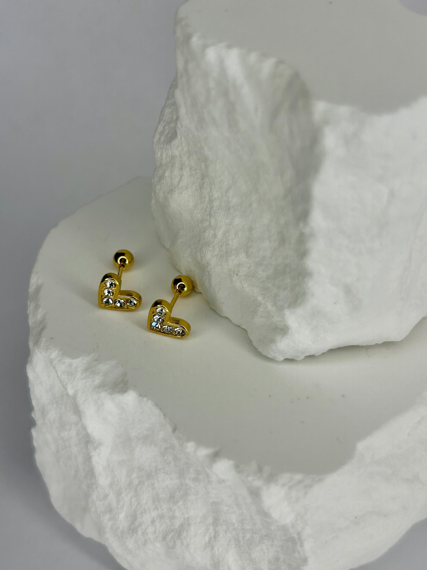 Heart CZ Stud